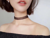 Black Lace Elastic Chokers Necklaces - Thebuyspot.com
